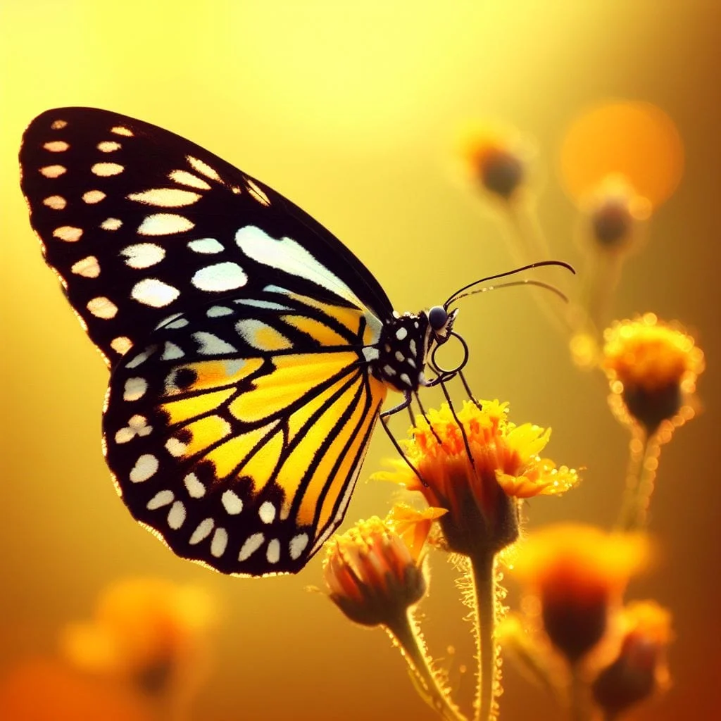 Black and Yellow Butterflies
