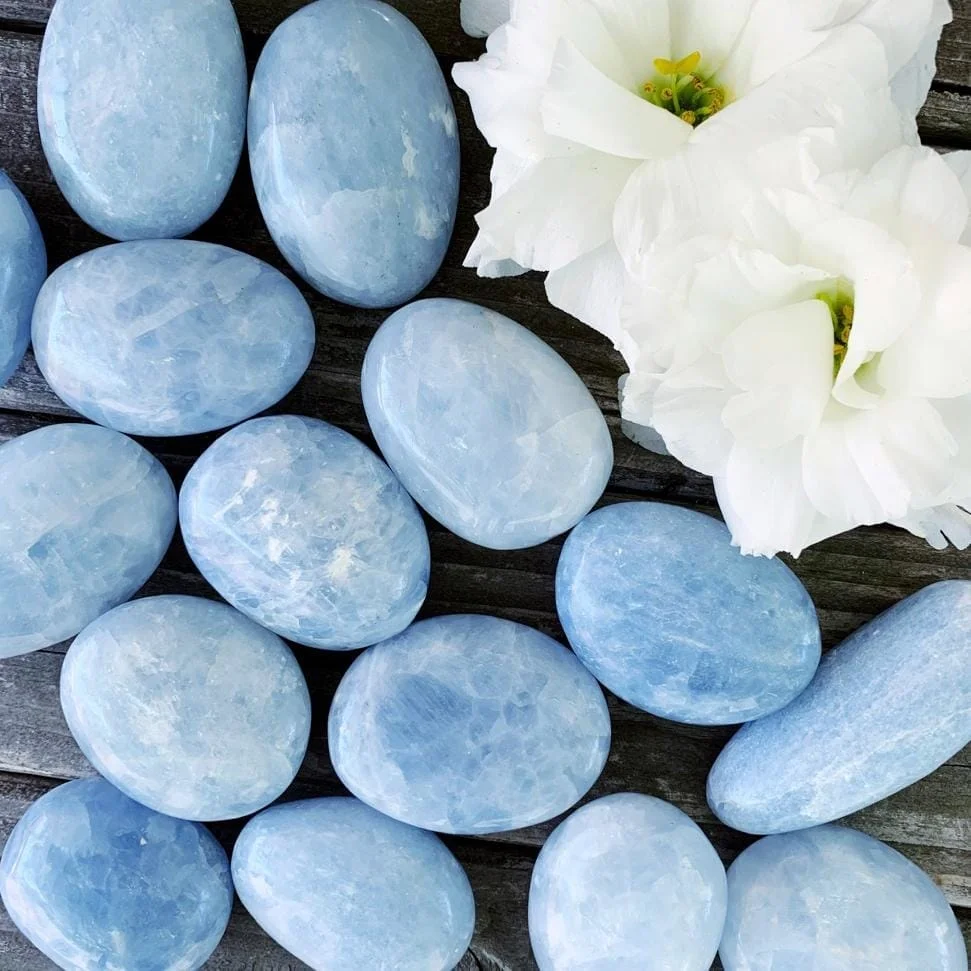 Blue Calcite crystal stones