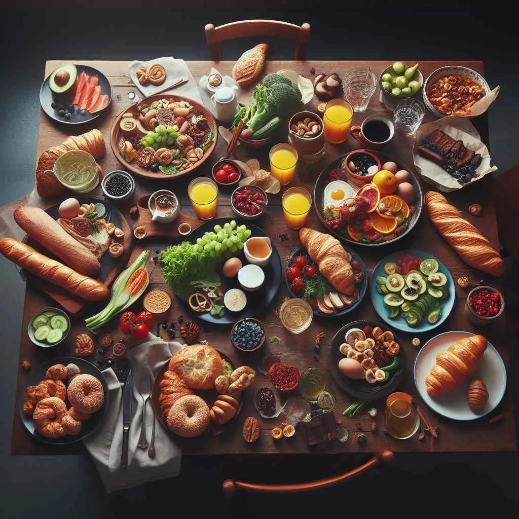 Table of food