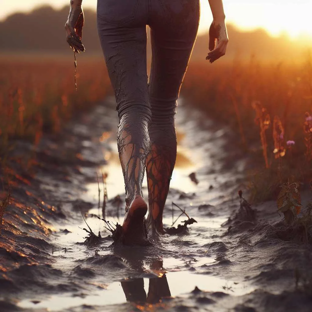Walking Barefoot in Mud
