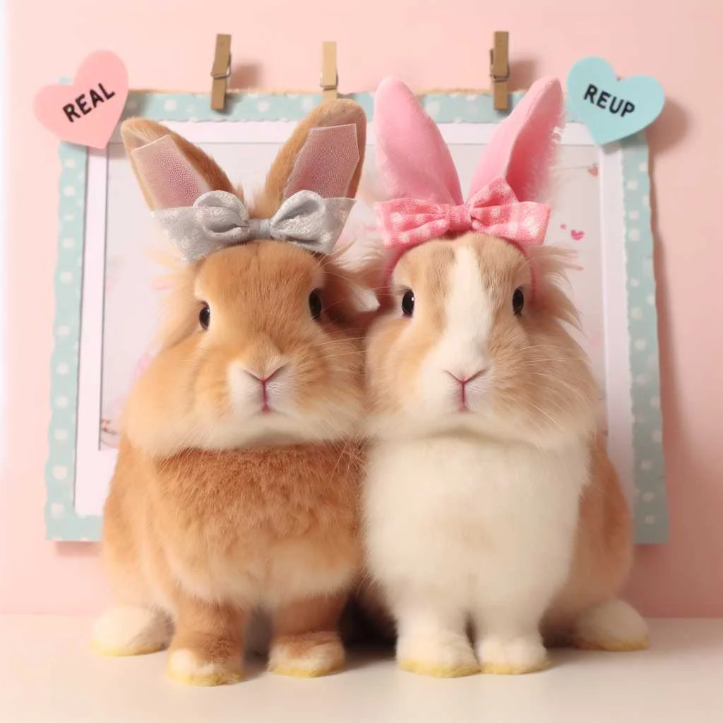 2 cute rabbits